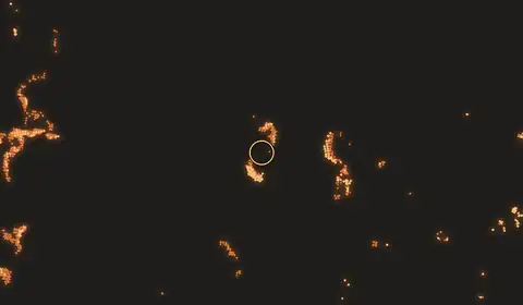Fire near Pagatan