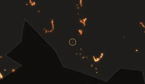 Fire near Pagatan