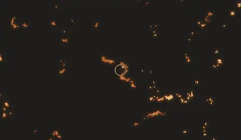 Fire near Palangkaraya