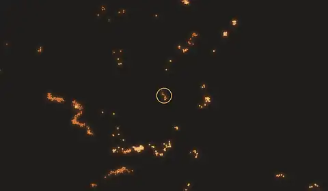 Fire near Palangkaraya