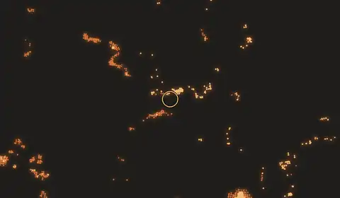 Fire near Palangkaraya