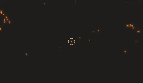 Fire near Panchet, India, 11 October 2026