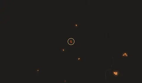 Mapa del incendio cerca de Paucarbambilla
