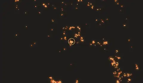 Fire near Petakbehandang