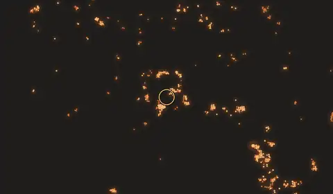 Fire near Petakbehandang