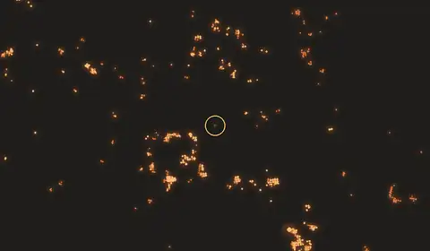 Fire near Petakbehandang
