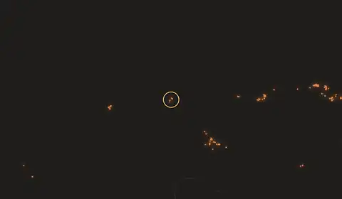 Fire near Phusro, India, 10 October 2026