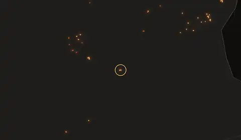 Fire near Popondetta, Papua New Guinea, 11 October 2026