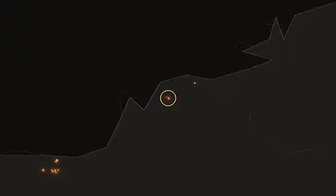 Mapa del incendio cerca de Puerto La Cruz