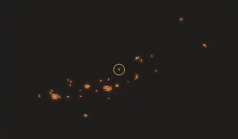 Fire near Punta de Mata