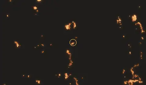 Fire near Sampit, no longer detected
