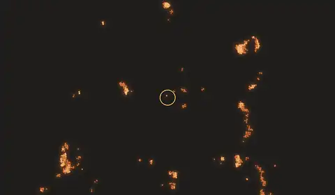 Fire near Sampit, no longer detected