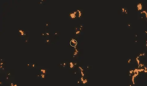Fire near Sampit, no longer detected