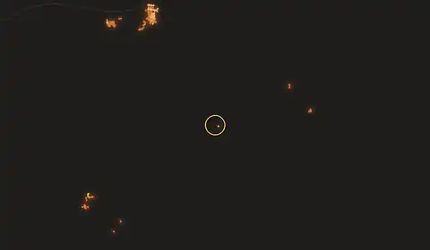Fire near Santa Rita de Cássia, Brazil, 11 October 2026
