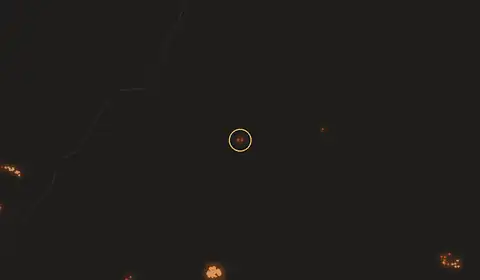 Mapa del incendio cerca de Santa Rosa de Yacuma