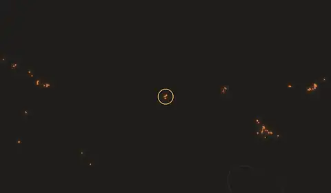 Fire near Sāram, India, 10 October 2026