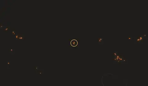Fire near Sāram, India, 10 October 2026