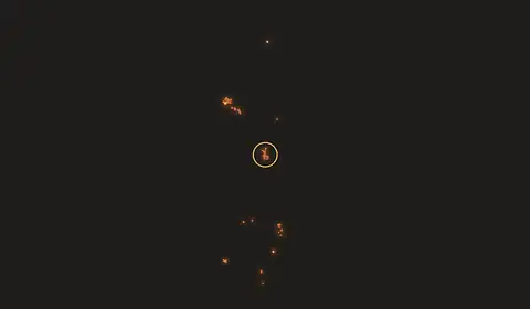 Fire near Semilat, Indonesia, 10 October 2026