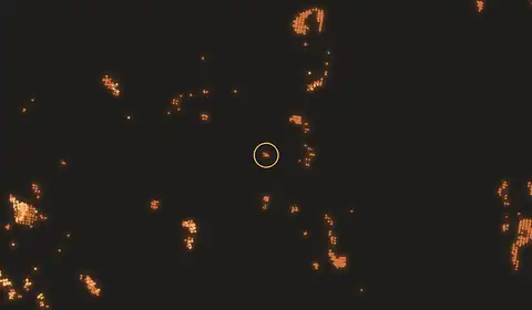 Fire near Semuda, Indonesia, 10 October 2026