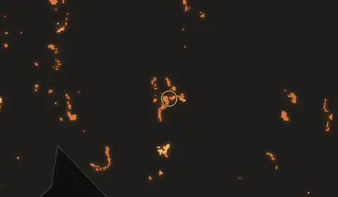 Fire near Semuda, Indonesia, 10 October 2026