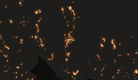 Fire near Semuda, Indonesia, 11 October 2026