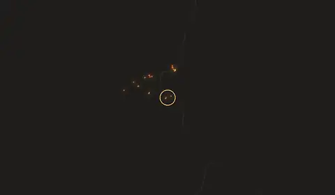 Fire near Singrauli, India, 10 October 2026