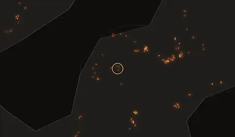 Fire near Subaim, Indonesia, 10 October 2026