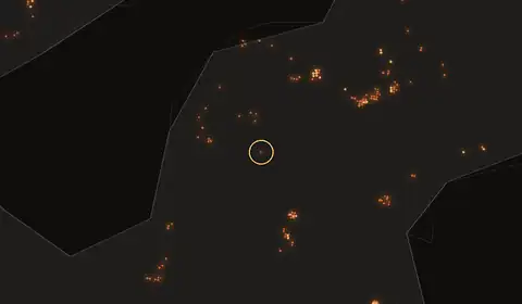 Fire near Subaim, Indonesia, 10 October 2026