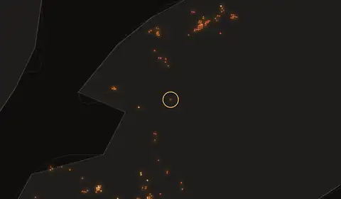 Fire near Subaim, Indonesia, 10 October 2026