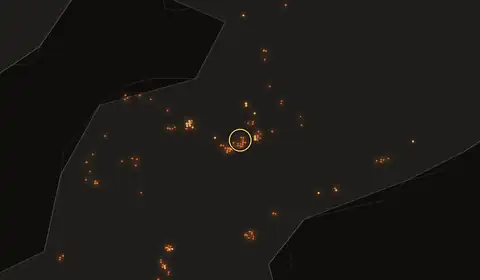 Fire near Subaim, Indonesia, 10 October 2026