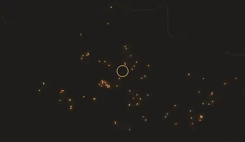 Fire near Taozhou