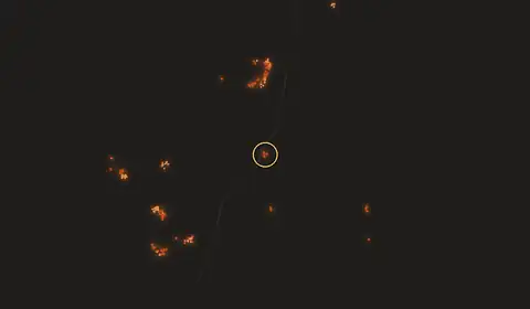 Fire near Tasso Fragoso, Brazil, 10 October 2026