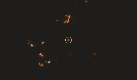 Fire near Tasso Fragoso, Brazil, 10 October 2026