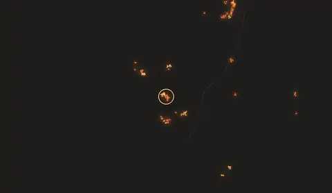 Fire near Tasso Fragoso, Brazil, 10 October 2026