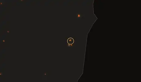 Carte du feu près de Toamasina