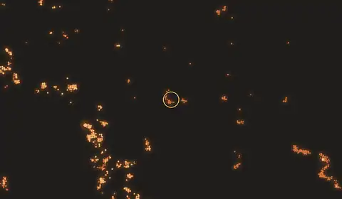 Fire near Tongkiling