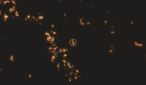 Fire near Tongkiling