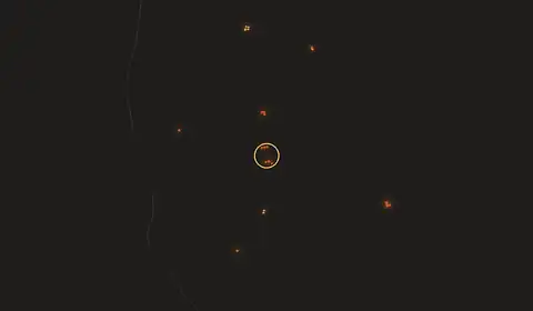 Carte du feu près de Tsaratanana
