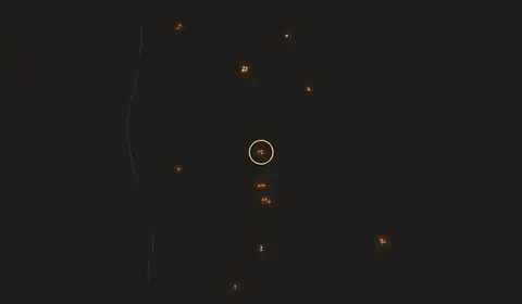 Carte du feu près de Tsaratanana