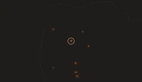 Carte du feu près de Tsaratanana