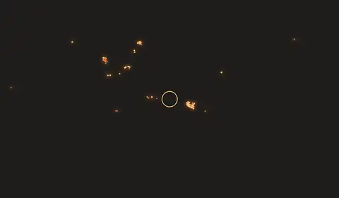 Fire near Waghete, Indonesia, 11 October 2026