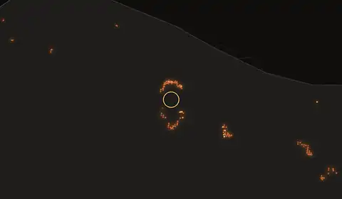 Fire near Wahai, no longer detected