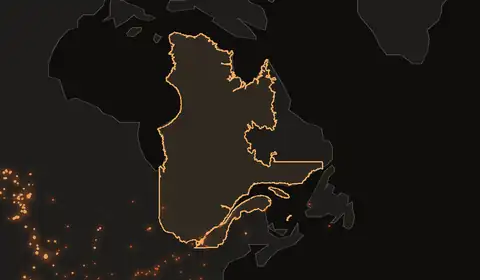 Québec : feux de forêt