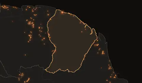 Guyane : feux de forêt