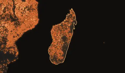 Feux de forêt à Madagascar