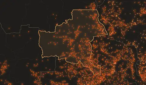 Katanga : feux de forêt