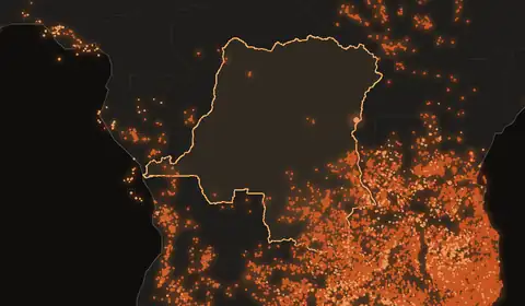 Feux de forêt en République démocratique du Congo