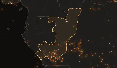 Feux de forêt au Congo