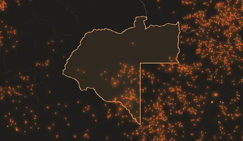 Wildfires in Moxico