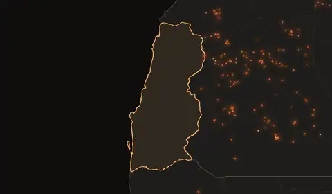Wildfires in Namibe